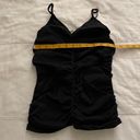 BCBGMAXAZRIA Bcbg Ruched Fitted Black Tank size Medium Photo 5