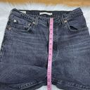 Levi’s Levis Ribcage Straight Jeans Womens 29x27 Charcoal Black Ankle Button Fly Photo 4