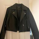 Jacket Leather Black Size 6 Photo 0