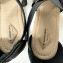 st. john's bay St.‎ Johns Bay Womens Black Strappy Sandal Zipper Back 8.5 Photo 5