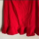 Lovers + Friends Revolve  Flamingo Red Ruffle Skirt Size S Photo 5
