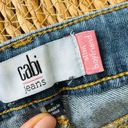 CAbi  Jeans Slim Boyfriend Distressed Stretch Whiskering Dark Wash Blue Size 8 Photo 9