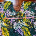 Beach Club Palisades  Womens Tropical Green Printed Pullover Swim Cover-Up Size L Photo 8