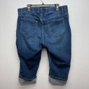 Riders By Lee Lee Riders High Rise Dark Wash Capri Jeans Size 18W Stretch Photo 3