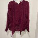 Habitual  maroon drapey layered blouse Photo 3