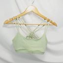 Lululemon  sports bra strappy back light green color size 4 (A-9) Photo 0