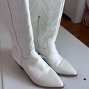 Dolce Vita White Cowgirl Boots Size 7 Photo 3