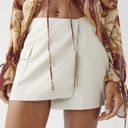 Motel Rocks NWT  Rhory Cargo Pocket Wrap Micro Mini Skirt Oat Khaki Utility Y2K Photo 5