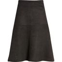 Anne Klein Ann Klein Faux Suede Black Scuba Flare Skirt Size 10 Photo 0