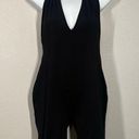 One Piece Black Biker Short Active Wear  Size Large Photo 0