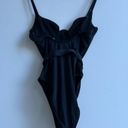 Good American  Showoff One Piece Belted Underwire Black Swimsuit Adjustable Strap Photo 5