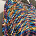 Glassons Colorful Rainbow Crochet Knit Jumper Pullover Sweater - M Photo 6