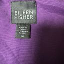 Eileen Fisher  Purple Funnel Neck Cotton Nylon Vest Full Zip Size Medium Photo 11