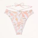 Abercrombie & Fitch NWOT  high leg high waist strappy printed bikini bottoms  Photo 1