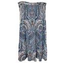 Tahari NWT  Tiered Blue Paisley Lightweight Maxi Skirt, Large Photo 1