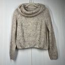 The Moon NWT & Madison Women Tan Cowl Neck Pullover Knit Sweater Size S Photo 0