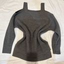 Soho Grey Oversized Off The Shoulder Sweater Photo 0