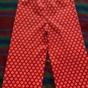 American Vintage VTG 70’s Vermillion & White circle Slacks! Rare! Elastic waist. 26/30. OOAK. Photo 6