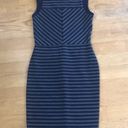 Merona Navy and Grey Striped Dress Photo 0