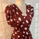 Sugar Lips  Sabine Abstract Dot Abelia true Wrap maxi Dress size medium Photo 4