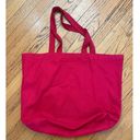 The Moon Astrology Leo Cancer Sun Red Cotton Canvas Tote Bag Photo 1