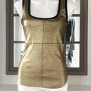 Karen Kane NEW  Women’s Shell Metallic Front Tank Top, Size S Gold Copper Size S Photo 0