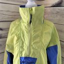 Columbia Vintage  Lime & Blue Quarter Zip Windbreaker Jacket Photo 4