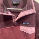 Patagonia Purple Colorblock Synchilla Snap Tee Fleece Photo 5