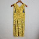 Tracy Reese Plenty by  Womens Dress Size 8 Yellow Niki Lace Sleeveless Lined Mini Photo 1