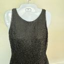 Oleg Cassini BLACKTIE by  Black Beaded sleeveless racer back dress SZ 4 GORGEOUS! Photo 1