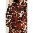 Joseph Ribkoff  Multi Giraffe Print Waist Tie Blouse Top Long Sleeve Size 6 Photo 2