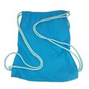 Nike  Heritage Gym Sac Drawstring Backpack in Teal Blue Neon Green Swoosh Logo Photo 3