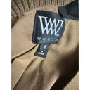 W By Worth  Women's Brown cardigan jacket long knitted sleeve Size 4 Photo 5