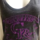 Genuine Merchandise  Colorado Rockies Racerback Tank Gray Purple Women's Size XL Photo 2