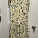 Cotton Candy LA yellow floral split Maxi Dress Photo 0