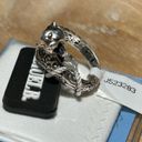 Sterling Silver NWT Samuel B  18K Gold Leopard Bypass Ring Photo 5