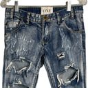 One Teaspoon  Trashed Free Birds Jeans Blue Acid Wash Highly Destroyed Photo 2