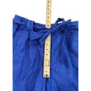 J. McLaughlin  Abbie Blue  Beachy Vacation Classic Preppy Linen Shorts (Size 6) Photo 5