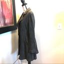 J.Jill  Wool Linen Cardigan Open Front Belt Black Small Workwear Wool Linen Photo 3