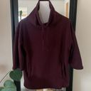 UGG  Mock Neck Wine Sweatshirt Photo 0