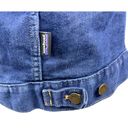 Patagonia  Trucker Jean Jacket Women's Large Blue Dark Wash Stretch Denim Grunge Photo 6