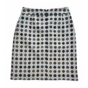 The Moon Boden Wool Skirt Women’s Size 6 British Tweed By Polka Dot Teal Brown Photo 1