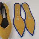 Rothy's  Shoe Size 5.5 Yellow Rubber Woven Pointed Toe closed heel Shoes Photo 3