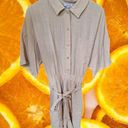 Petal NWT  Dew Button Up 1 Piece Skort Jumpsuit Linen Blend Size XL Photo 0