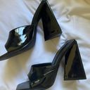 Black Chunky Heels Size 7 Photo 4