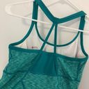 Zella  Showstopper Space Dye Tank Teal Green White Scoop Neck Racerback Active S Photo 9