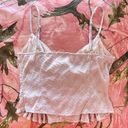 Princess Polly pink sparkly beaded  babydoll tie tank top Photo 5