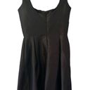 Alfred Sung  D447 Women's Black A Line Midi Sleeveless Cocktail Dress w/Pockets Photo 2