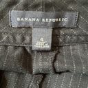 Banana Republic Black Stripe Mini Denim Skirt Photo 3