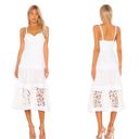 Alexis  Harlowe Lace Tiered Midi Dress in White Sz XS Photo 8